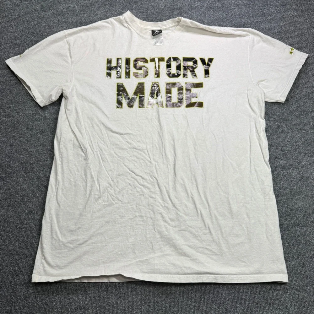 Jordan History Made T Shirt Mens 3XL White‎ Derek Jeter RE2PECT